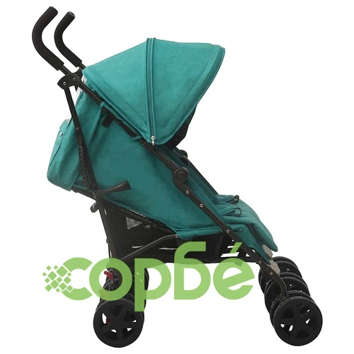 Количка за близнаци, зелена, стомана ➤ топ цена ➤ sorbe.bg
