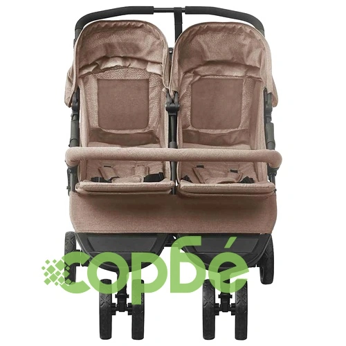 Количка за близнаци, таупе, стомана ➤ топ цена ➤ sorbe.bg