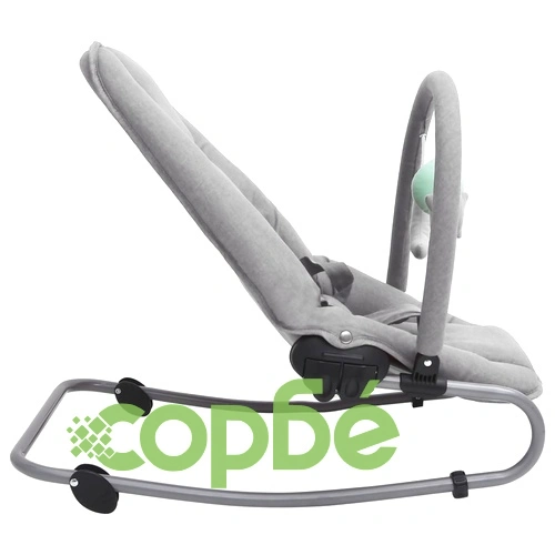 Бебешки шезлонг, светлосив, стомана ➤ топ цена ➤ sorbe.bg