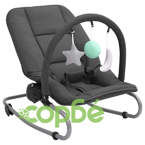 Бебешки шезлонг, антрацит, стомана ➤ топ цена ➤ sorbe.bg