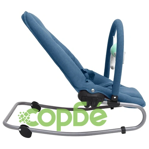 Бебешки шезлонг, тъмносин, стомана ➤ топ цена ➤ sorbe.bg