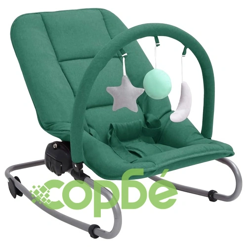 Бебешки шезлонг, зелен, стомана ➤ топ цена ➤ sorbe.bg