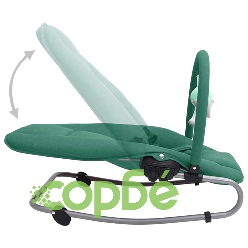 Бебешки шезлонг, зелен, стомана ➤ топ цена ➤ sorbe.bg