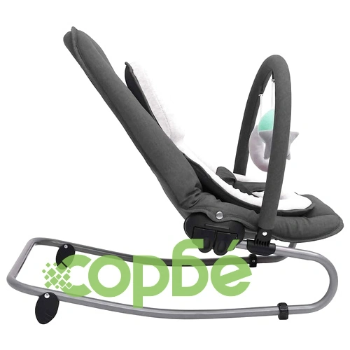 Бебешки шезлонг, антрацит, стомана ➤ топ цена ➤ sorbe.bg