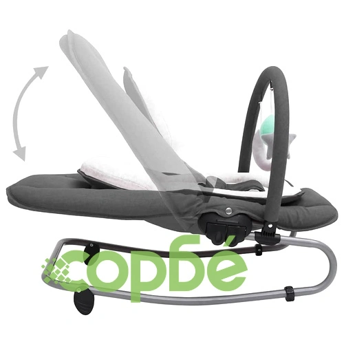 Бебешки шезлонг, антрацит, стомана ➤ топ цена ➤ sorbe.bg