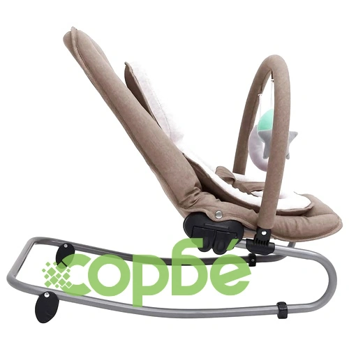 Бебешки шезлонг, таупе, стомана ➤ топ цена ➤ sorbe.bg