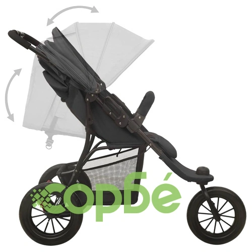 Бебешка количка, антрацит, стомана ➤ топ цена ➤ sorbe.bg