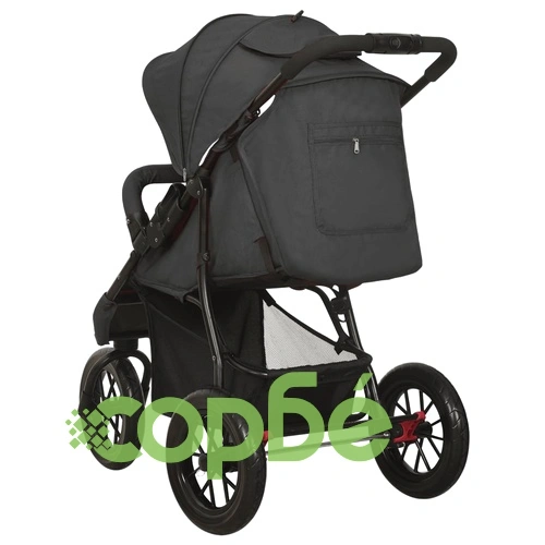 Бебешка количка, антрацит, стомана ➤ топ цена ➤ sorbe.bg