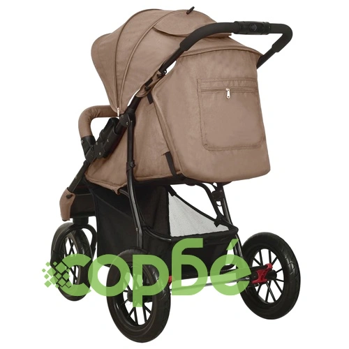 Бебешка количка, таупе, стомана ➤ топ цена ➤ sorbe.bg