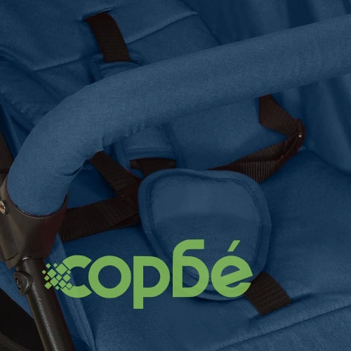 Бебешка количка, тъмносиня, стомана ➤ топ цена ➤ sorbe.bg