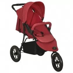 Бебешка количка, червена, стомана