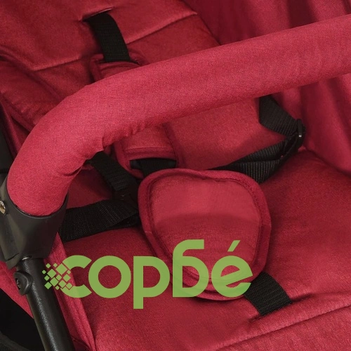 Бебешка количка, червена, стомана ➤ топ цена ➤ sorbe.bg