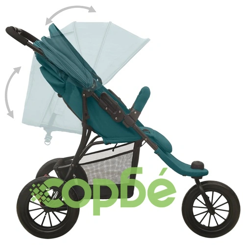 Бебешка количка, зелена, стомана ➤ топ цена ➤ sorbe.bg