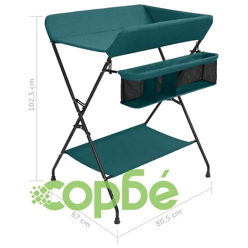 Маса за повиване, зелена, желязо ➤ топ цена ➤ sorbe.bg