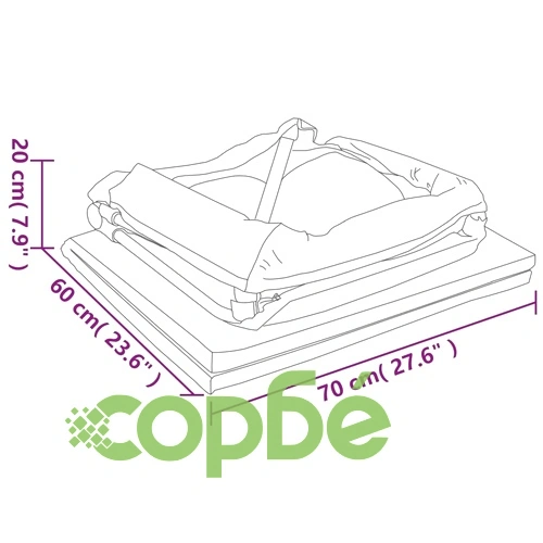 Бебешка кошара с матрак, таупе, ленен плат ➤ топ цена ➤ sorbe.bg