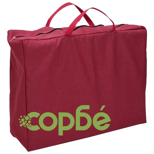 Бебешка кошара с матрак, червена, ленен плат ➤ топ цена ➤ sorbe.bg