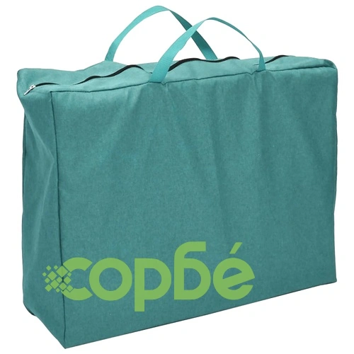 Бебешка кошара с матрак, зелена, ленен плат ➤ топ цена ➤ sorbe.bg