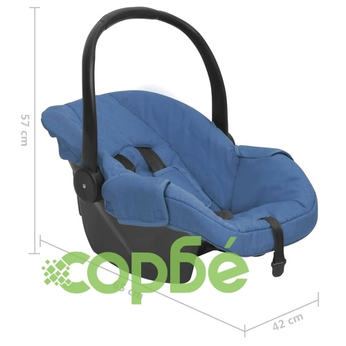 Бебешко столче за кола, тъмносиньо, 42x65x57 см ➤ топ цена ➤ sorbe.bg