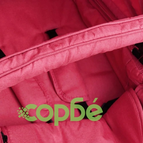 Бебешка количка 3-в-1, червена, алуминий ➤ топ цена ➤ sorbe.bg