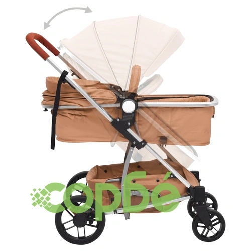Бебешка количка 2-в-1, таупе, алуминий ➤ топ цена ➤ sorbe.bg