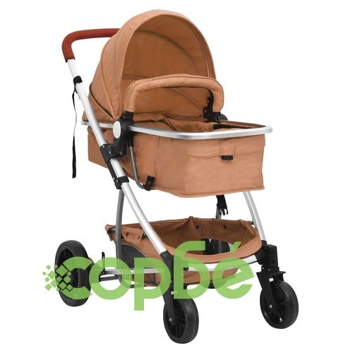 Бебешка количка 2-в-1, таупе, алуминий ➤ топ цена ➤ sorbe.bg