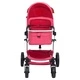 Бебешка количка 2-в-1, червена, алуминий
