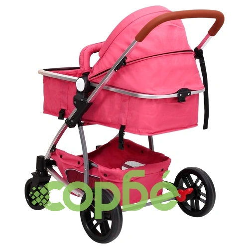 Бебешка количка 2-в-1, червена, алуминий ➤ топ цена ➤ sorbe.bg