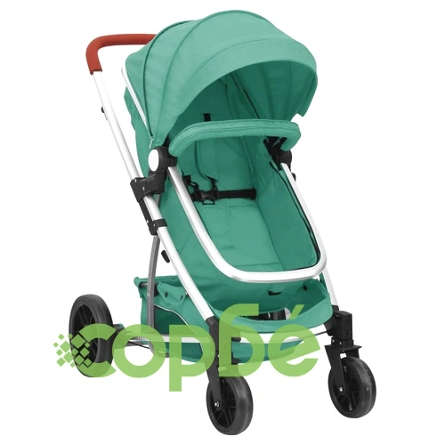Бебешка количка 2-в-1, зелена, алуминий ➤ топ цена ➤ sorbe.bg
