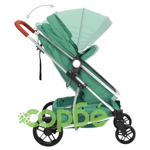 Бебешка количка 2-в-1, зелена, алуминий ➤ топ цена ➤ sorbe.bg