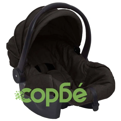 Бебешка количка 3-в-1, антрацит и черно, стомана ➤ топ цена ➤ sorbe.bg