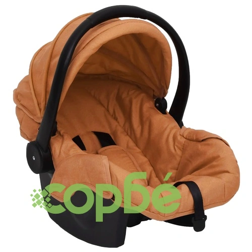 Бебешка количка 3-в-1, таупе и черно, стомана ➤ топ цена ➤ sorbe.bg