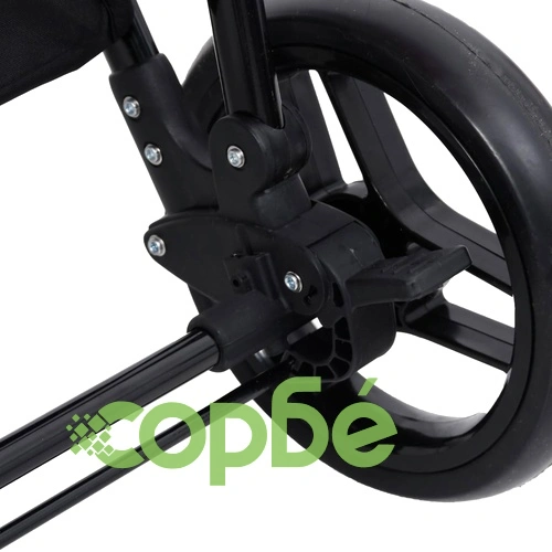 Бебешка количка 2-в-1, червено и черно, стомана ➤ топ цена ➤ sorbe.bg