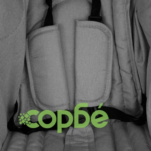 Количка за близнаци, светлосива, стомана ➤ топ цена ➤ sorbe.bg