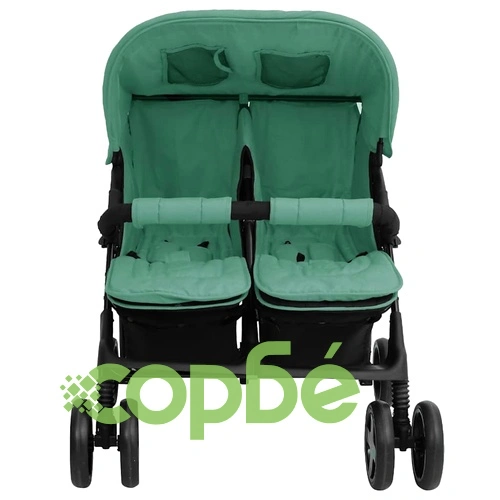 Количка за близнаци, зелена, стомана ➤ топ цена ➤ sorbe.bg