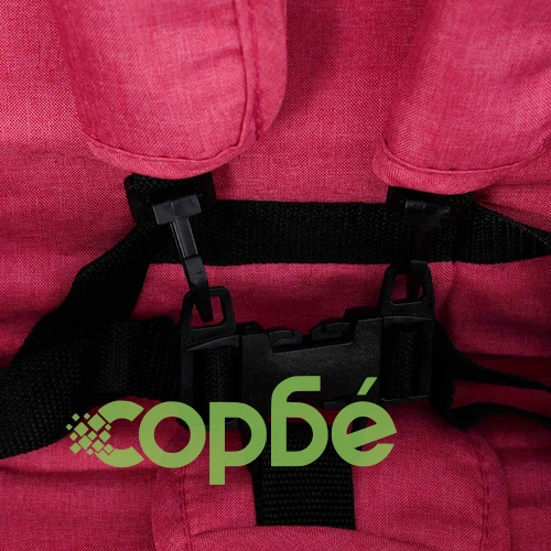 Тандемна количка за близнаци, червена, стомана ➤ топ цена ➤ sorbe.bg