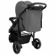 Бебешка количка триколка, тъмносиво и черно, стомана