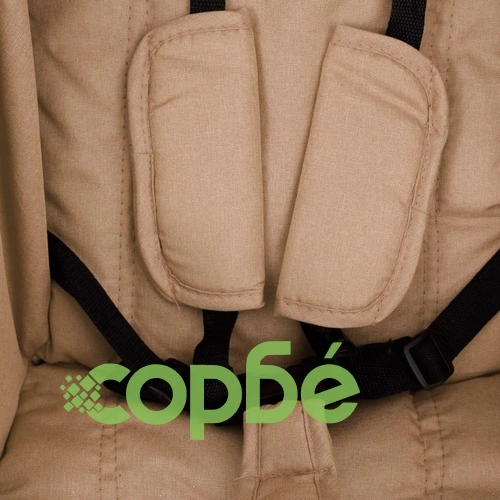 Бебешка количка триколка, таупе и черно, стомана ➤ топ цена ➤ sorbe.bg