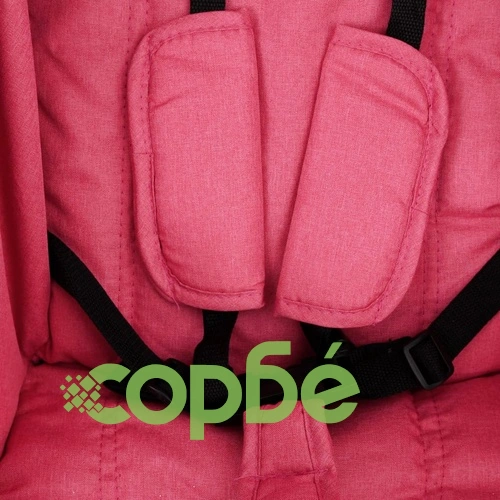 Бебешка количка триколка, червено и черно, стомана ➤ топ цена ➤ sorbe.bg