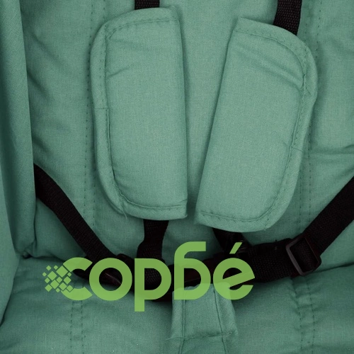 Бебешка количка триколка, зелено и черно, стомана ➤ топ цена ➤ sorbe.bg