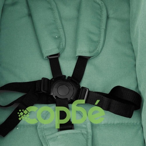 Количка за близнаци, зелено и черно, стомана ➤ топ цена ➤ sorbe.bg