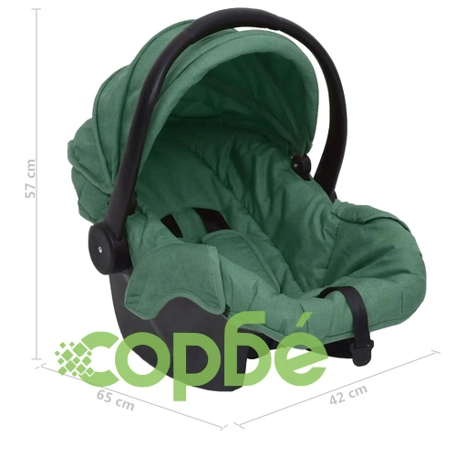 Бебешко столче за кола, зелено, 42x65x57 см ➤ топ цена ➤ sorbe.bg