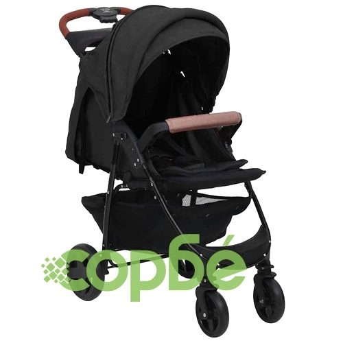 Бебешка количка 2-в-1, антрацит, стомана ➤ топ цена ➤ sorbe.bg