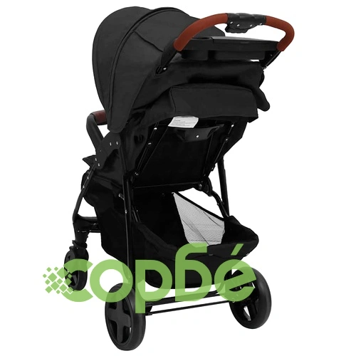 Бебешка количка 2-в-1, антрацит, стомана ➤ топ цена ➤ sorbe.bg