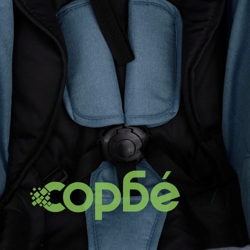 Бебешка количка 2-в-1, морскосиня, стомана ➤ топ цена ➤ sorbe.bg