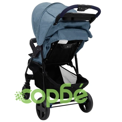 Бебешка количка 2-в-1, морскосиня, стомана ➤ топ цена ➤ sorbe.bg