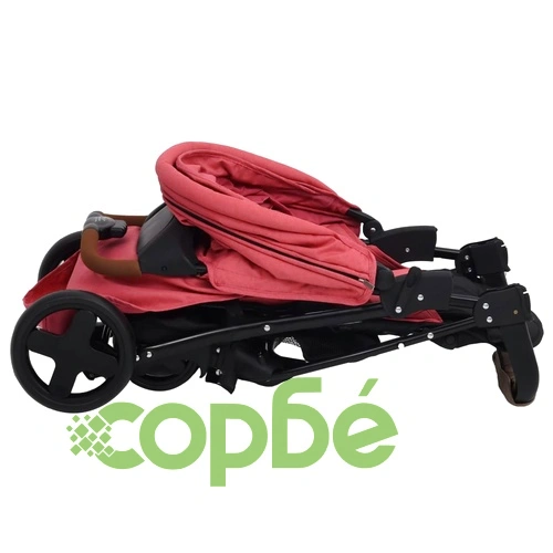 Бебешка количка 2-в-1, червена, стомана ➤ топ цена ➤ sorbe.bg