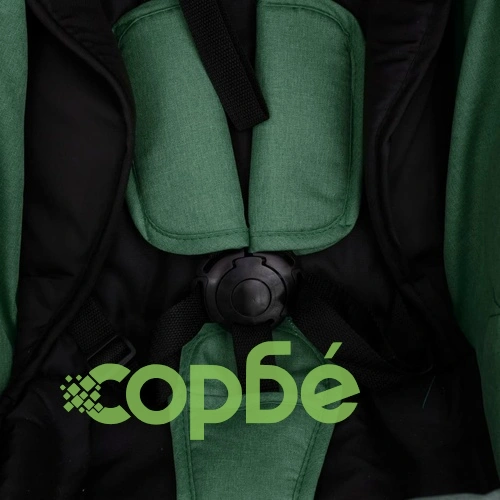 Бебешка количка 2-в-1, зелена, стомана ➤ топ цена ➤ sorbe.bg