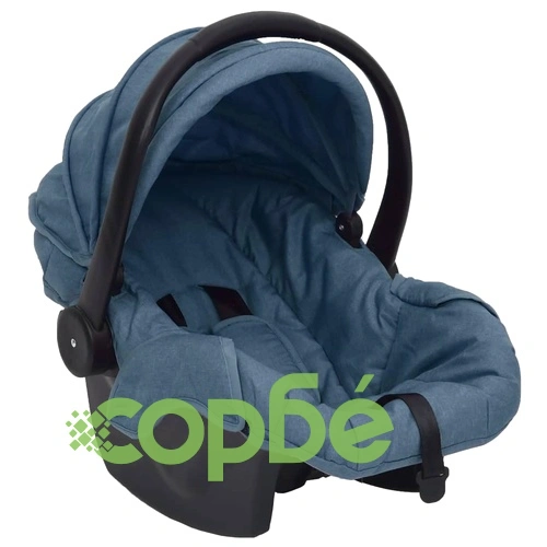 Бебешка количка 3-в-1, морскосиня, стомана ➤ топ цена ➤ sorbe.bg