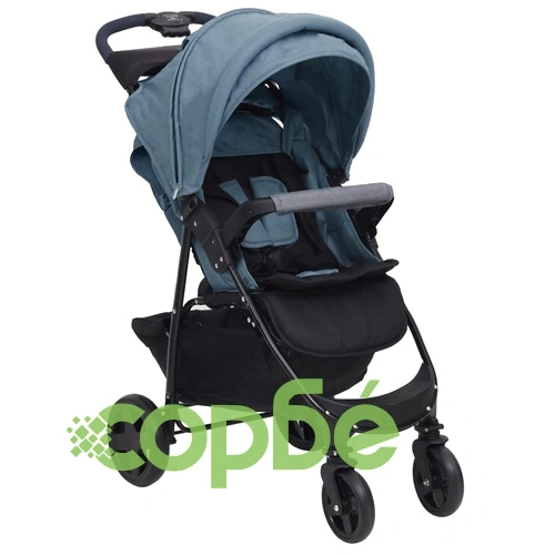 Бебешка количка 3-в-1, морскосиня, стомана ➤ топ цена ➤ sorbe.bg