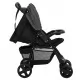 Бебешка количка 2-в-1, тъмносиво и черно, стомана